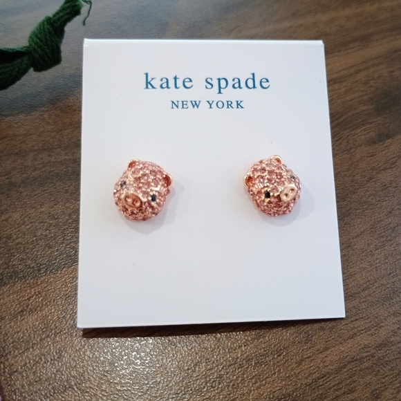 kate spade Jewelry - Kate Spade Pink Pig Earrings.
